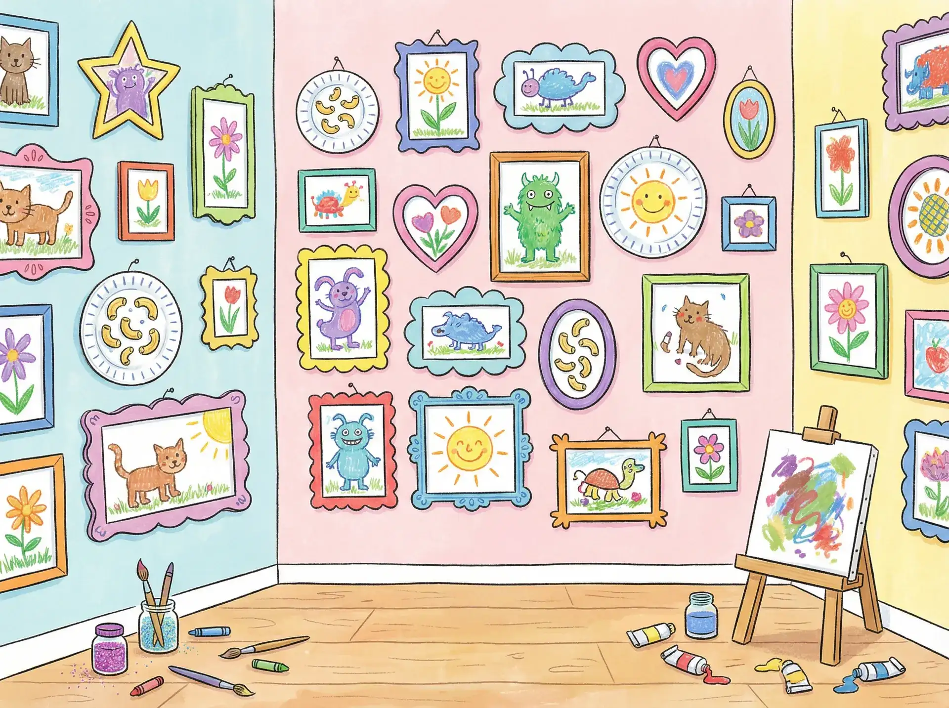小朋友的彩色画作 - 滴滴性侵 创意展示